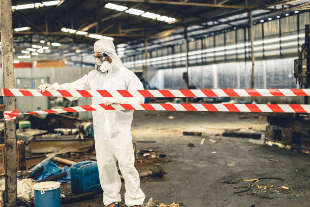 Professional Crime Scene Cleanup technician working in Kingston, IL
